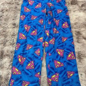 Vtg Supergirl PJ Pants Sz Sm
